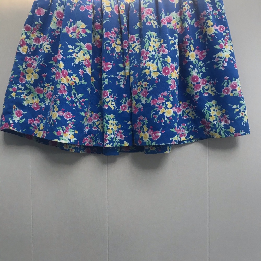 FLORAL POLO SKIRT WITH POCKETS